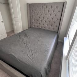Queen Size Bed Frame & Mattress 