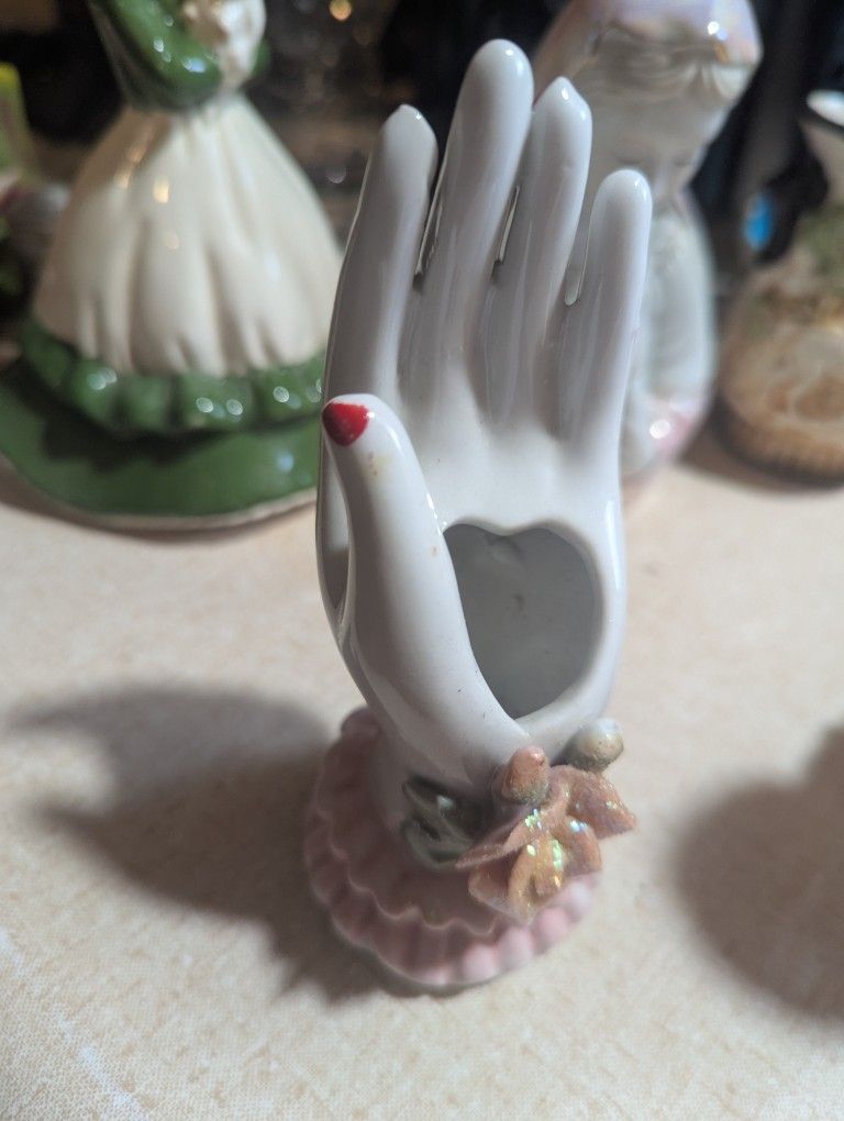 Porcelain Hand With Flowers