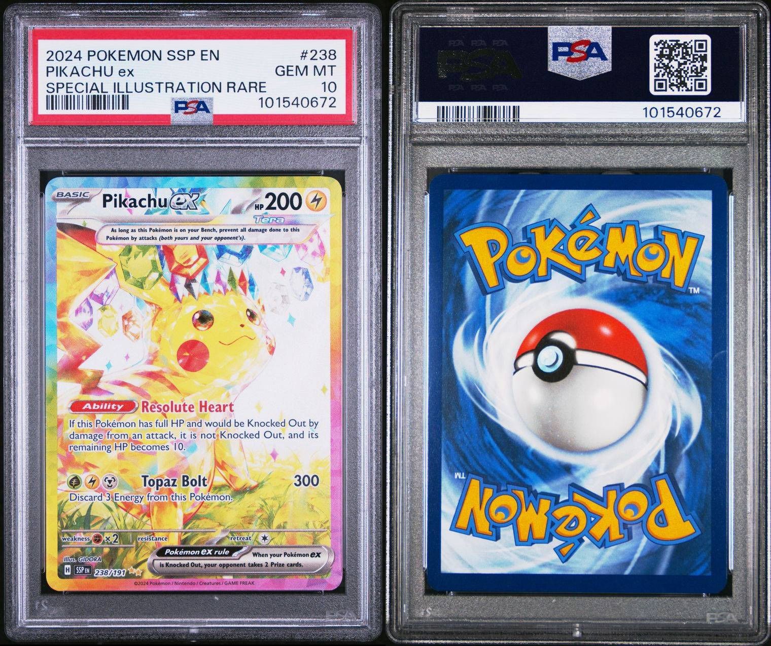 PSA 10 Surging Sparks Pikachu ex