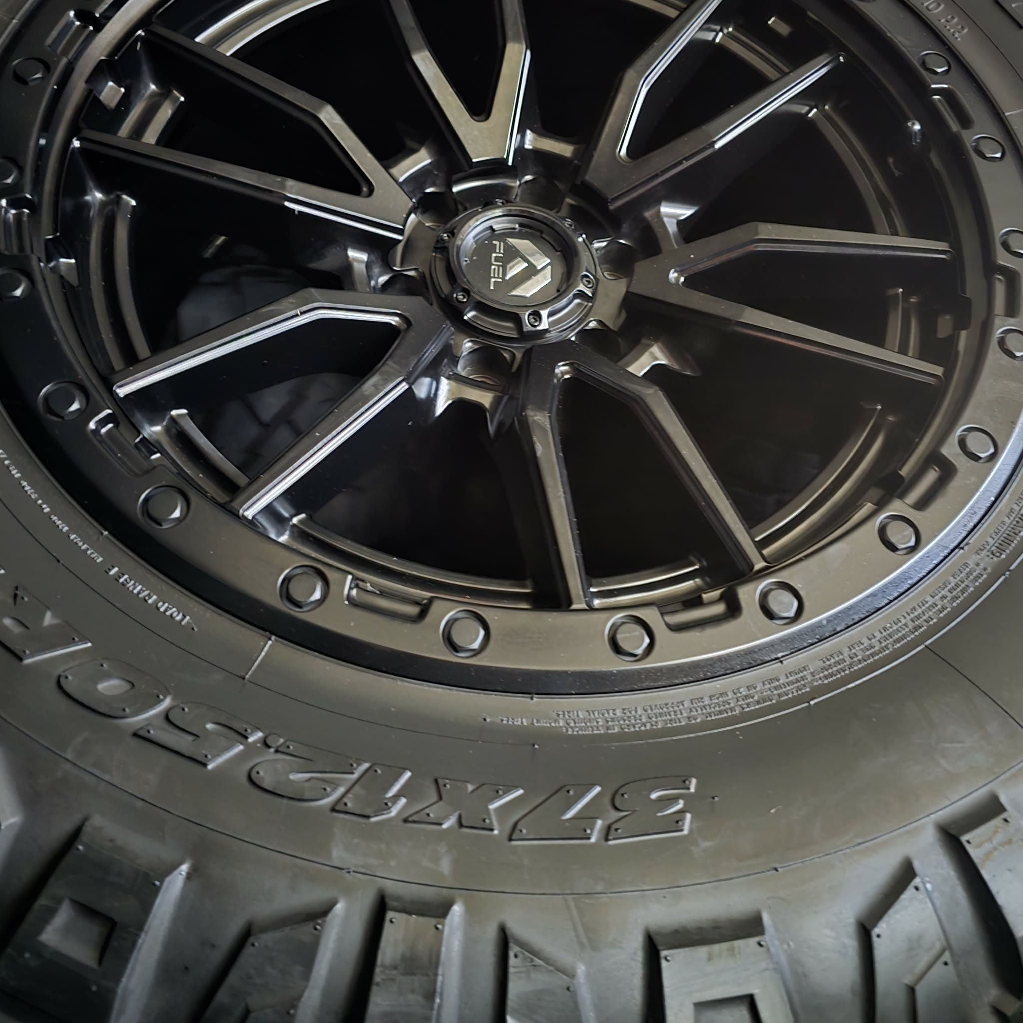 4 FUEL REBEL 20X9 WHEELS&TIRES LT37-12-50R20 $1700 6x135 lug pattern