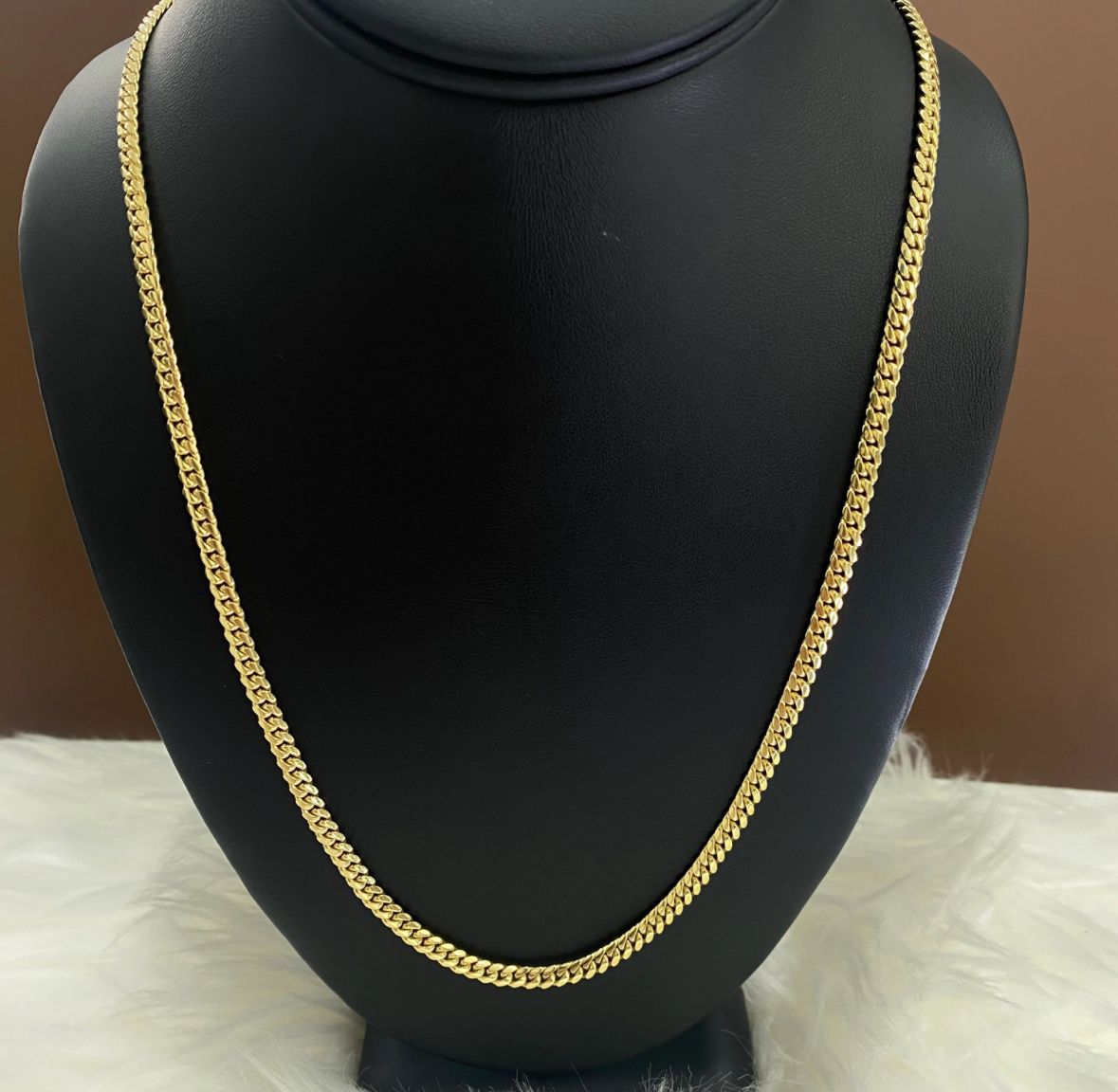 Solid Yellow Gold Cuban Link