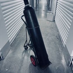 Nitrogen Tank With Cart 