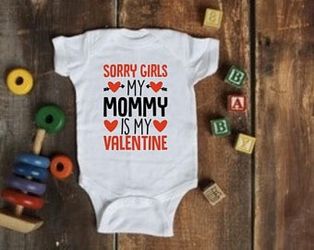 Valentine baby onesies