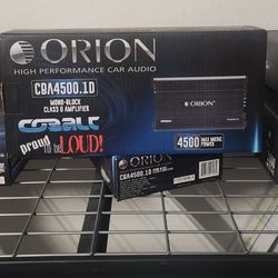 New!! Orion COBALT 4500w 1ch Amplifier 