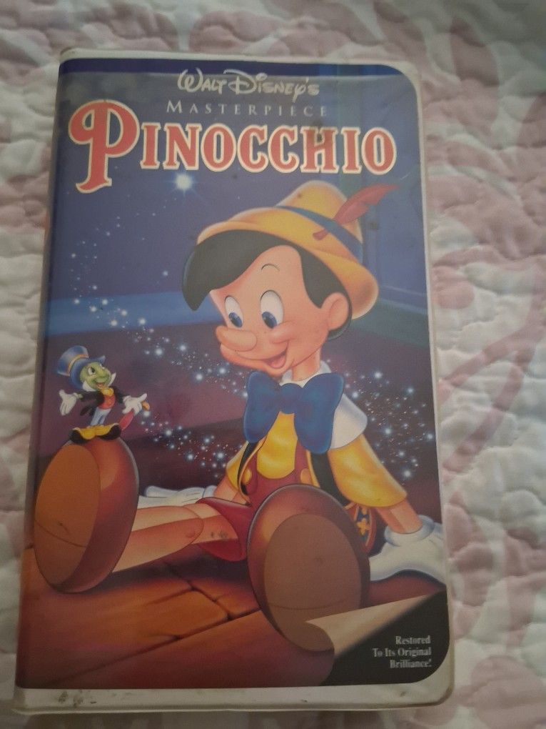 Pinocchio And Snow White. Disney Black Diamond Edition VHS