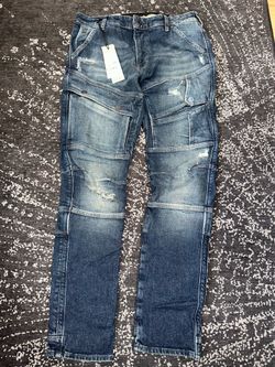 G-Star Airblaze 3D Skinny Jeans Pants Size 32/32 Antique Faded Rainstorm Destroyed $260 Retail NEW