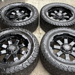 20 INCH OFF-ROAD PANTHER RIMS AND TIRES, 6 lug universal