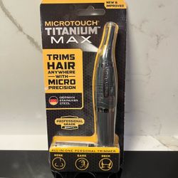 MicroTouch Titanium Max Lighted All In One Personal Trimmer Micro Precision New