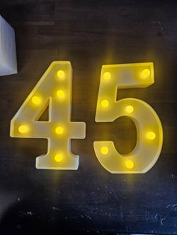 Decorations Party Birthday Wedding Number lights
