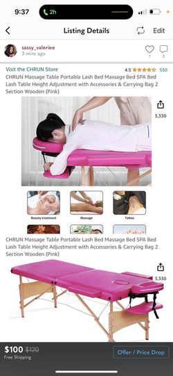 A Pink Massage Table