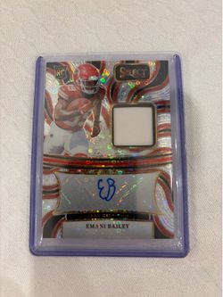 2024 Panini Select Rookie Signature Memorabilia Prizm EMANI BAILEY 35/35