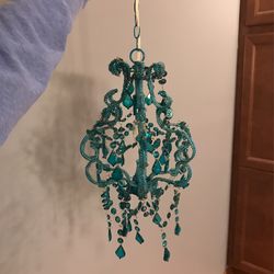Teal Hanging Light