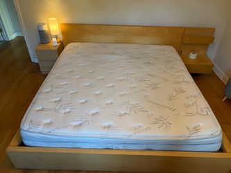 IKEA Malm King Bed with Nightstands