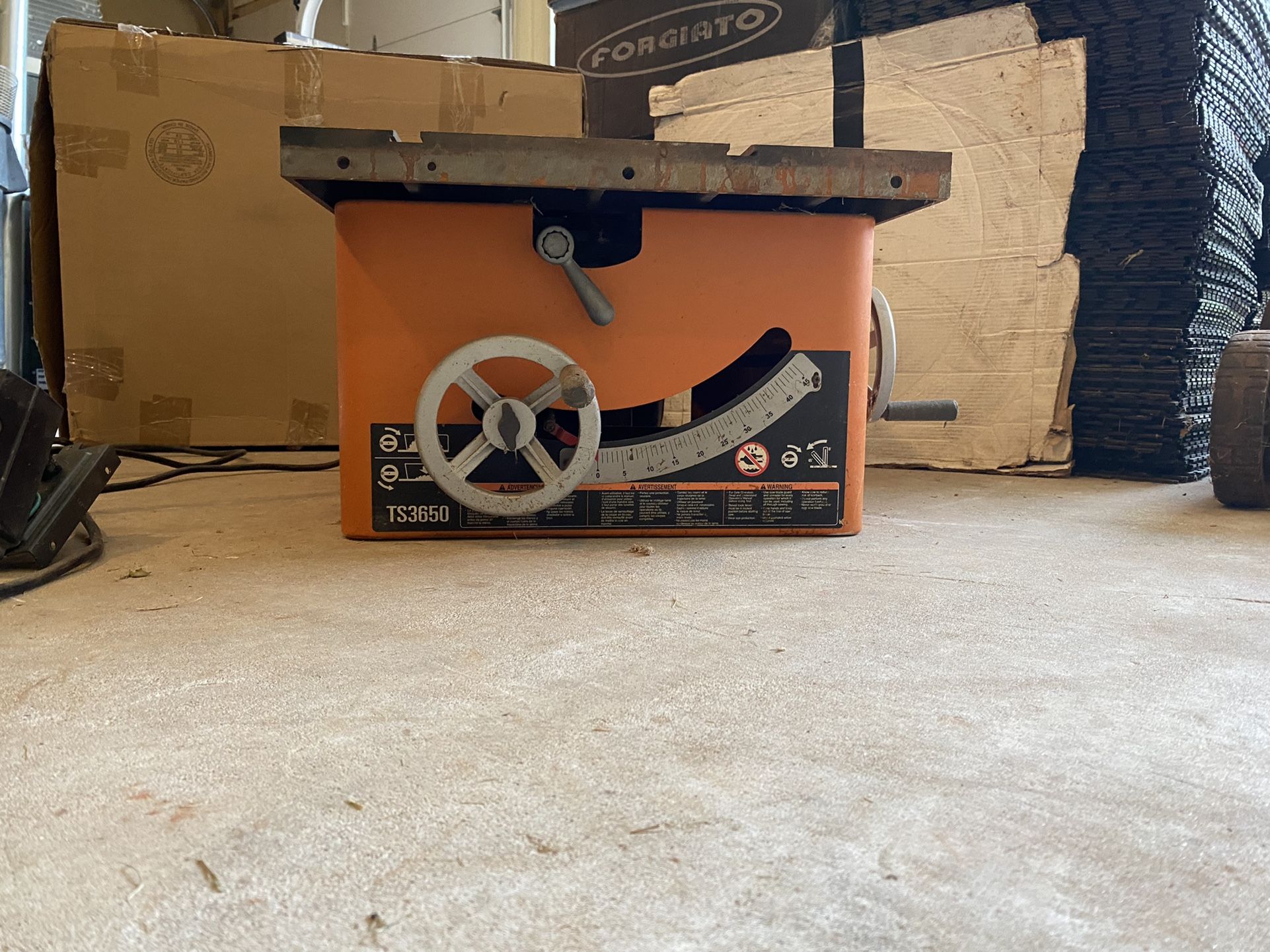 Ridgid Table Saw