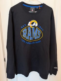 BOSS NFL Los Angeles Rams Sweatshirt XXL Black LA Est 1937 NWOT