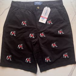 Brand New Fanpants Georgia Bulldogs Embroidered Shorts – Size 30 – NCAA College Tailgate