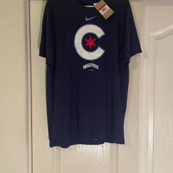 Chicago Cubs Wrigleyville  Men’s Nike Dri Fit T Shirt Large