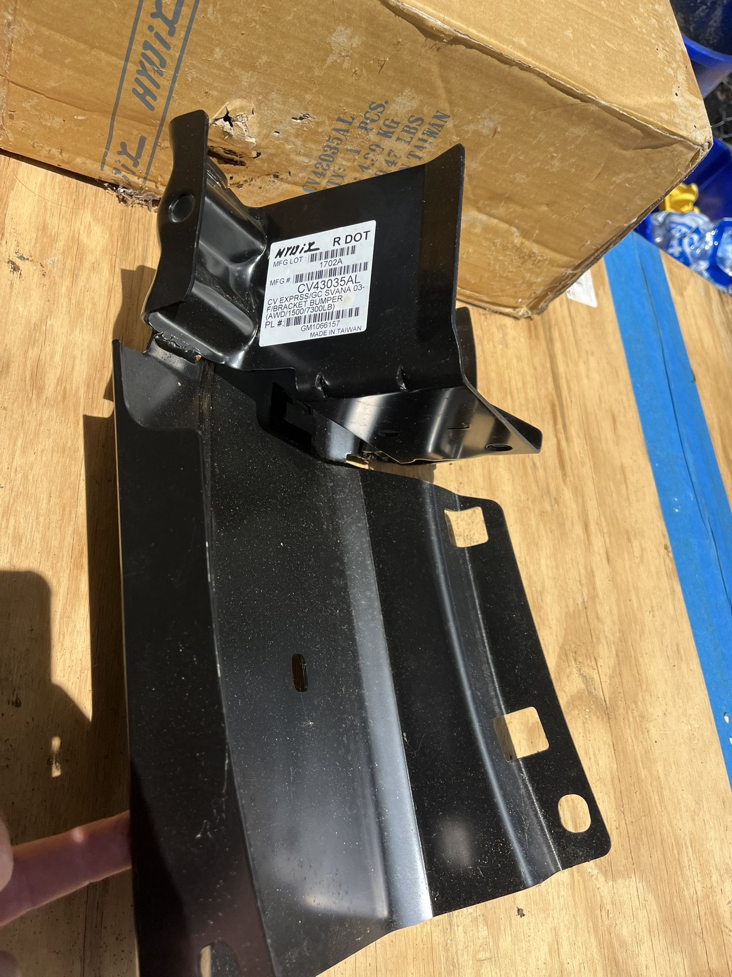 Chevy GMC Passenger Side Front Bumper Bracket