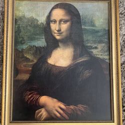 Mona Lisa Replica in a Gold Frame