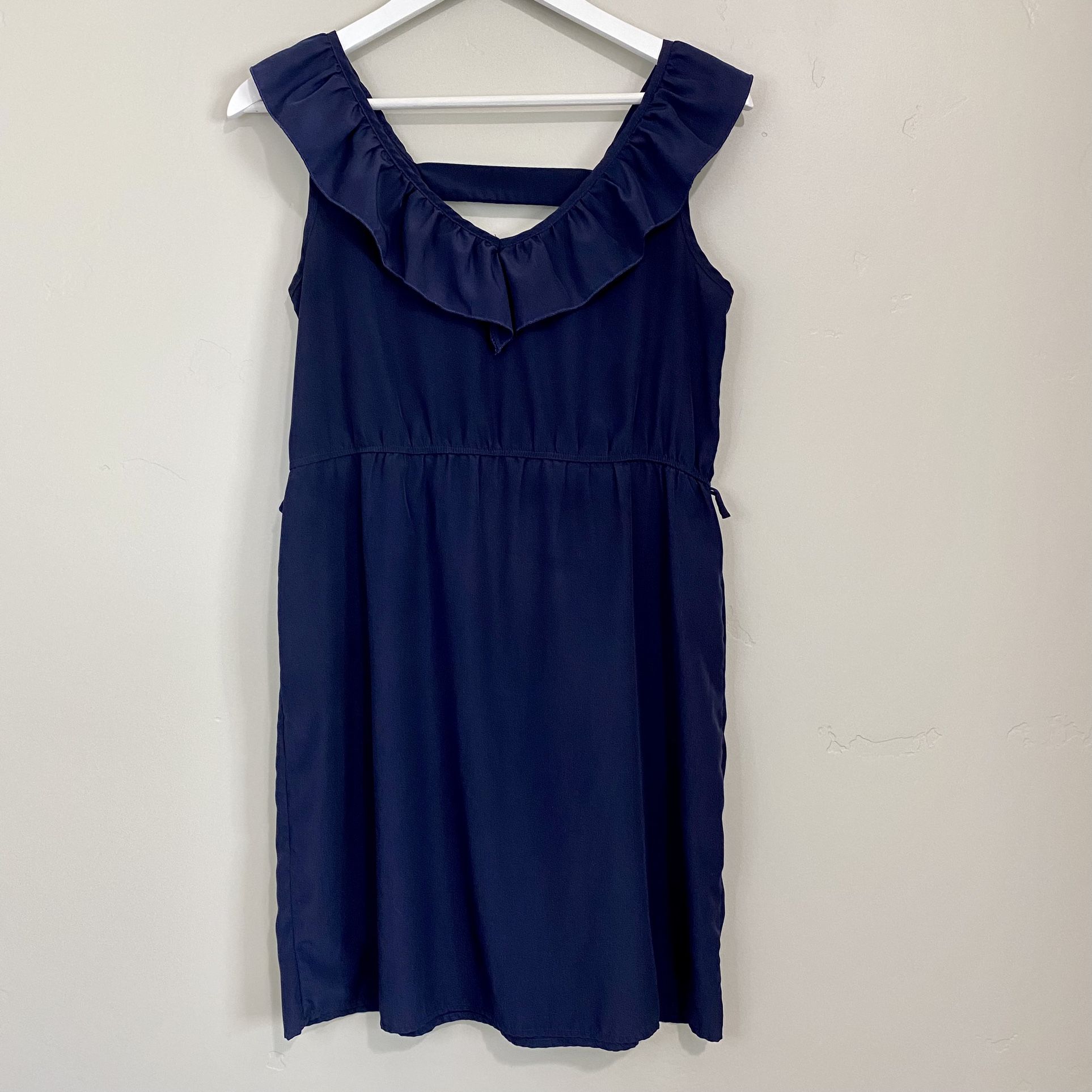 Rue21 Women’s Sleeveless Ruffle Mini Dress Navy Size Small