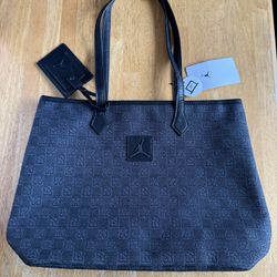 New Nike Jordan Monogram Tote Bag Black 17L Laptop