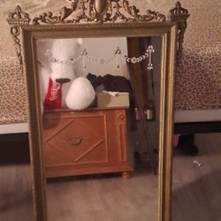 Vintage Cast Iron Mirror.