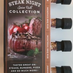 Brand New Steak Night Spice Rub Collection