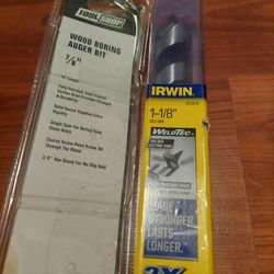 New Never Use 7/8 And 1-1/8 Irwin drill bit