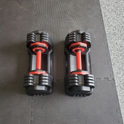 Adjustable Smart Dumbbells 5-55 Lb Range