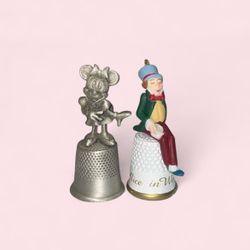 Vintage Disney thimble set
