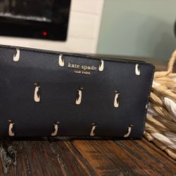 Kate Spade New York Black Penguin Wallet 