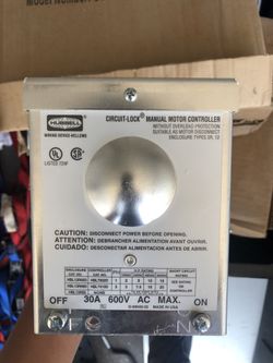 Hubbell 30A 600V 3P Disconnect Switch