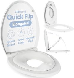 Jool Baby Quick Flip Toilet Seat Elongated Potty