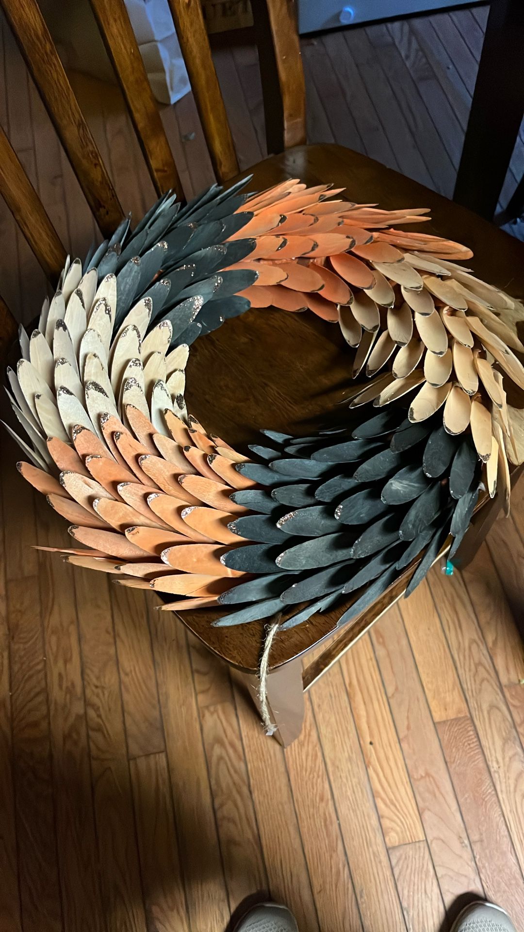 Wood Chip Wreath