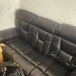 2 Piece Leather Reclining Couches