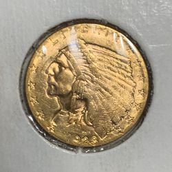 $2 1/2 Indian Head US Gold Coin