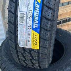 LT245/75R16 H/T tire — $450 set of 4