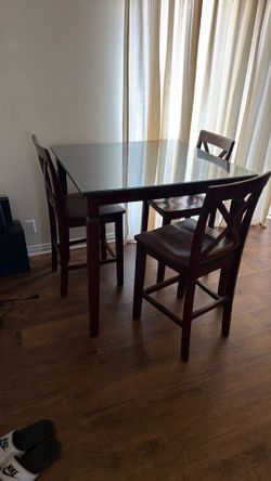 Table Solid Wood + Chairs