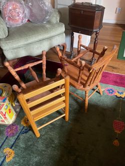 Wooden chairs for children