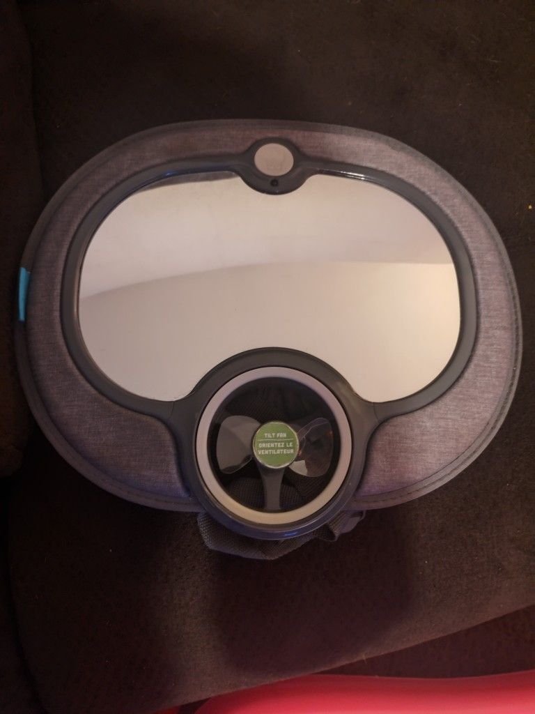 Baby Car Headrest Mirror With Fan 