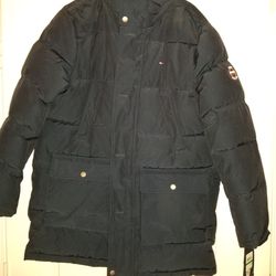 Winter Coat, Men's Large, Navy Blue  Thumbnail
