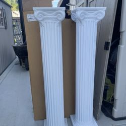 Two 48” Roman Columns