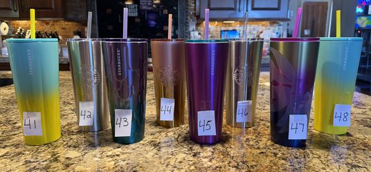 Starbucks METAL Tumblers 24oz (Set #6) **LIKE NEW**