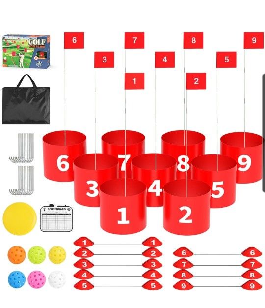 FOOING Golf Game 9 Hole Set Backyard
