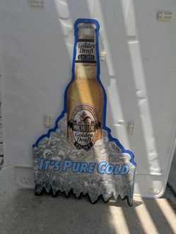 Michelob Golden Draft Light Advertising Metal Sign