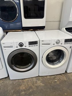 Used LG Stackable Washer and Gas Dryer Front Load
