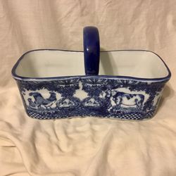 Victoria Ware Ironstone Basket Planter 
