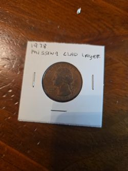 1978 Error Quarter Missing Clad Layer