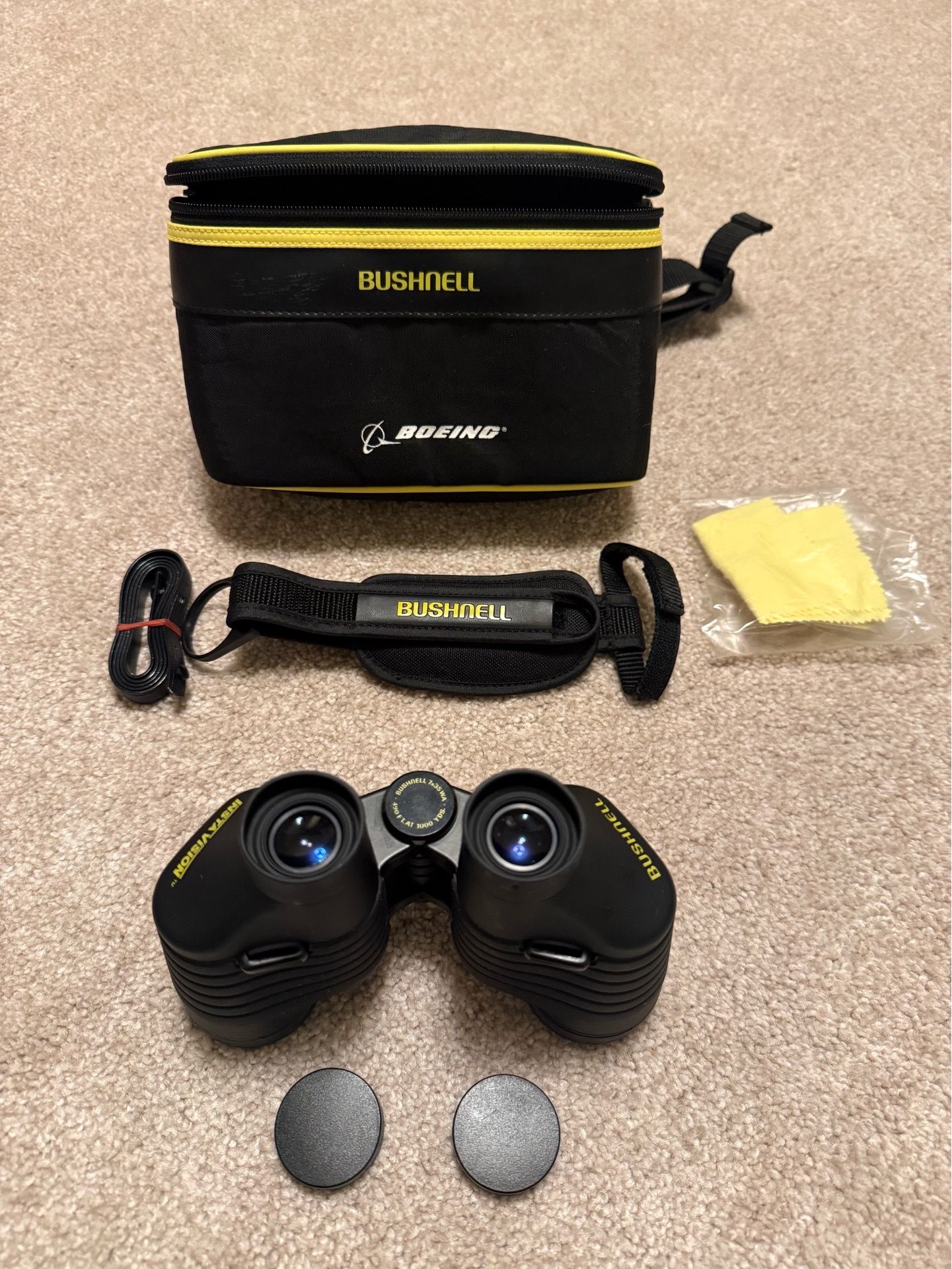 Bushnell InstaVision 7x35 Binoculars + Case (Boeing Edition)