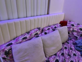 Queen bed and frame